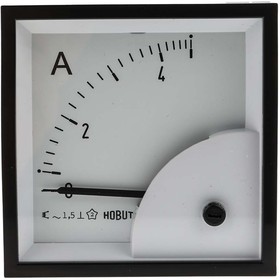 Фото 1/3 D72SD5A/2-001 SCALED 0/5A, D72SD Analogue Panel Ammeter 0/5A Direct Connected AC, 72mm x 72mm Moving Iron