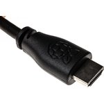 CPRP010-B-RS, 1m HDMI to HDMI Cable in Black