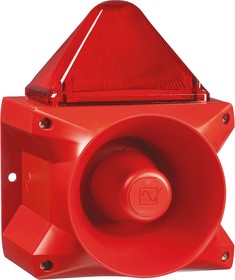 23372105000, PA X 20-15 Series Red Sounder Beacon, 230 V ac, Base Mount, 110dB at 1 Metre