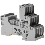 2900932, RIF-2-BSC 250V ac/dc DIN Rail Relay Socket, for use with Relays
