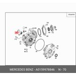 Сальник радиальный MERCEDES-BENZ A0159978846
