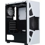 Корпус ATX Formula CL-3303W RGB, Midi-Tower, без БП, белый