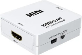 Фото 1/3 Адаптер аудио-видео PREMIER 5-984, HDMI (f) - 3хRCA (f) , ver 1.4, белый