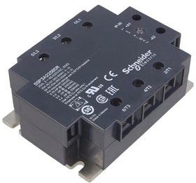 Фото 1/2 SSP3A225BDR, Solid State Relays - Industrial Mount 25A 48-530VAC RANDOM 4-32VDC SSR 3 PHASE