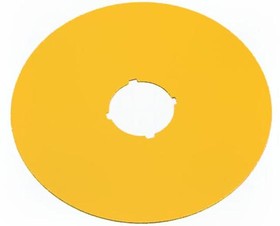 Фото 1/2 M22-XAK, Знак, аварийная остановка, желтый, D = 90 мм, пустой
