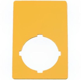 Фото 1/2 M22-XZK, Знак, аварийная остановка, желтый, ВхШ = 50x33mm, пустой