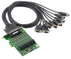 CP-118EL-A w/o Cable, 8 Port PCIe RS232, RS422, RS485 Serial Board