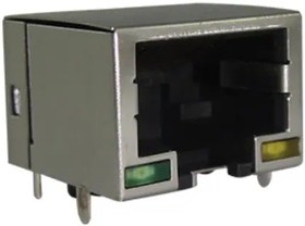 RJE7318800410, Modular Connectors / Ethernet Connectors Mod Jack 1 Port 8P8C Shielded w/o Tabs