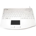 KYBNA-SIL540CV2W, Wired USB Medical Touchpad Keyboard, QWERTY (UK), White