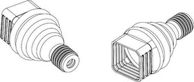 MRJ-258E-11-BP, Modular Connectors / Ethernet Connectors RUGGED RJ45 BOOT-PLUG