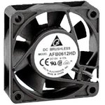 AFB0612HHD, DC Fans DC Tubeaxial Fan, 60x20mm, 12VDC, Ball Bearing, Lead Wires