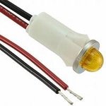 1092M3-125VAC, LED Panel Mount Indicators PMI .5in. LED 125V Wire Small Dome Amb