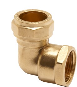 720017, Brass Compression Fitting, Elbow Coupler