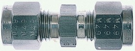 4SC4-316, Stainless Steel Pipe Fitting, Straight Union 7/16-20in