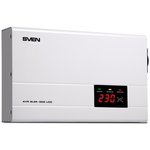 Стабилизатор SVEN SLIM-500 LCD, 400 Вт, 140-260 В, 1 евророзетка ...