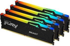 Оперативная память Kingston Fury Beast KF560C40BBAK4-64 DDR5 - 4x 16ГБ 6000МГц, DIMM, Ret