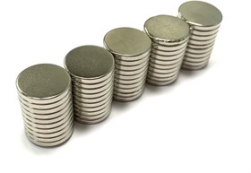 Фото 1/3 Неодимовый магнит 15х2 мм - 50 штук