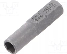 39964, Адаптер, Монтаж 1/4" (C6,3мм),шестигранный 4мм, с магнитом, Wiha | купить в розницу и оптом