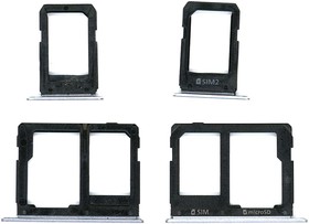 Лоток для SIM-карты Samsung Galaxy A7 (A710F) -2 SIM черный