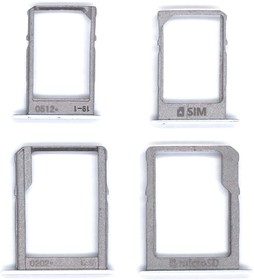 Лоток для SIM-карты Samsung Galaxy A7 Duos/A5/A3 (A700FD/A500F/A300F) белый