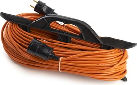 Удлинитель-шнур на рамке 1-местный с/з HM04-01-50, 31,0мм2, 50м, 10А, Home, оранжевый 39630