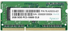 Фото 1/3 Оперативная память Apacer DDR3 4GB 1600MHz SO-DIMM (PC3-12800) CL11 1.35V (Retail) 512*8 3 years (AS04GFA60CATBGJ/ DV.04G2K.KAM)