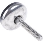 A105/001, M10 Stainless Steel Adjustable Foot, 350kg Static Load Capacity 3.5° ...