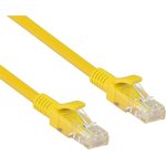 EX258674RUS, Патч-корд ExeGate UTP-RJ45-RJ45-5e-2M-YL, UTP, cat.5e, 2м, желтый