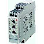 DCB01CM24, DIN Rail Mount Timer Relay, 24 V dc, 24 → 240V ac, 2-Contact ...