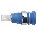 SEB 7080 Ni / BL, Blue Female Banana Socket, 4 mm Connector, 24A, 1000V ...