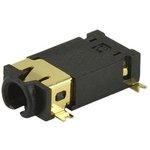 SJ2-25404B-SMT-TR, Phone Connectors 2.5mm gold terminal 4conductr Tip switch