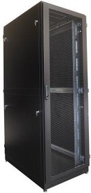 Фото 1/2 ЦМО Шкаф серверный напольный 48U (600 х 1000) дверь перфорированная, задние двойные перфорированные, цвет черный ШТК-М-48.6.10-48АА-9005