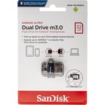 Флеш Диск 32GB SanDisk Ultra Android Dual Drive OTG, m3.0/USB 3.0, Black
