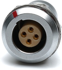 Circular Connector, 4 Contacts, Panel Mount, M9 Connector, Socket, Female, IP50