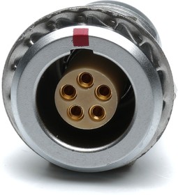 Circular Connector, 5 Contacts, Panel Mount, M12 Connector, Socket, Female, IP50