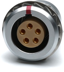 Circular Connector, 5 Contacts, Panel Mount, M15 Connector, Socket, Female, IP50