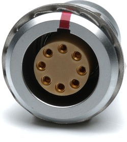Circular Connector, 8 Contacts, Panel Mount, M15 Connector, Socket, Female, IP50