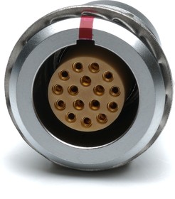 Circular Connector, 16 Contacts, Panel Mount, M15 Connector, Socket, Female, IP50