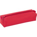 Пенал-тубус ПИФАГОР на молнии, ткань, красный, 20х5 см, 272256