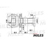 ШРУС внутренний VW T5 1.9TD-2.0 03- (GKN 304837) GA10037