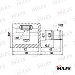 ШРУС внутренний AUDI A3 II/SKODA/VW GOLF V-VI/PASSAT VI 1.6-2.0 03- GA10571