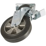 16621 FV, Braked Swivel Castor Wheel, 450kg Capacity, 200mm Wheel