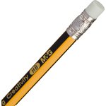 Карандаш чернографитный M&G HB шестигр,дерев,заточ, ласт,черно-желт AWP30871