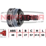 NJ417NY, ШРУС внешн. к-кт MERCEDES-BENZ A-Class W168 АКПП 1.4/1.6/1.6CDI/1.7CDI ...