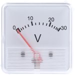 F3PAM1801-30V, Analogue Voltmeter DC ±8 %, 41.5 (Dia.) mm