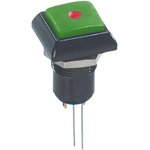 IPC1SAD3L0S, Illuminated Push Button Switch, Latching, Panel Mount, 12mm Cutout, Red LED, 48V ac, IP67