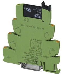 Фото 1/3 2908172, PLC-OPT Series Solid State Interface Relay, 28.8 V dc Control, 3 mA Load, DIN Rail Mount