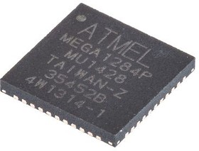 Фото 1/3 ATMEGA1284P-MU, ATMEGA1284P-MU, 8bit AVR Microcontroller, ATmega, 20MHz, 128 kB Flash, 44-Pin VQFN
