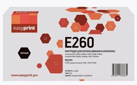 Фото 1/2 Тонер-картридж EasyPrint LL-E260 для Lexmark E260/E360/E460 (3500 стр.) черный, с чипом