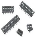 219-10LPSTF, Switch DIP OFF ON SPST 10 Flush Slide 0.1A 20VDC Gull Wing 2000Cycles 2.54mm SMD Tube